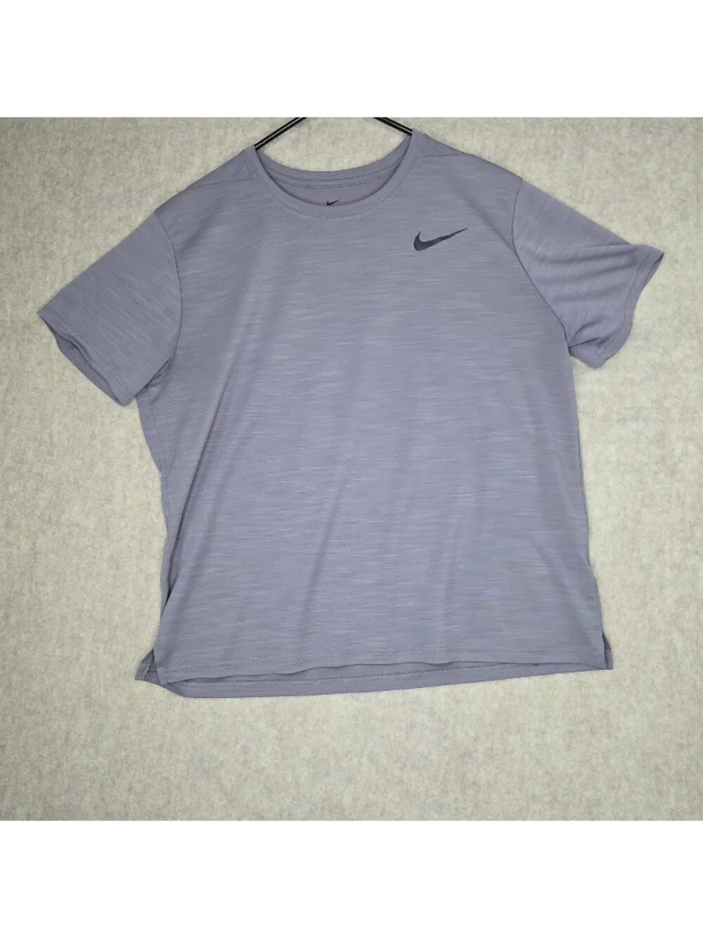 Nike Dri-Fit Mens Short Sleeve Shirt Gray Heather XL